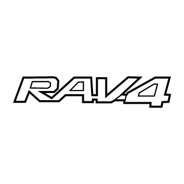 Toyota 75431-0R070 Nameplate, Silver, Rear