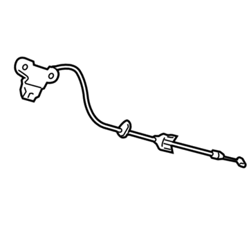 Toyota 78902-60050-B1 Lock Cable, Black/Gray, Driver Side