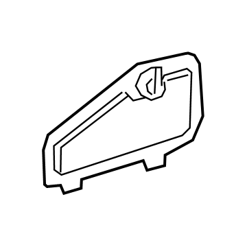 Toyota 64718-WAA03 Access Cover, Rear Driver Side