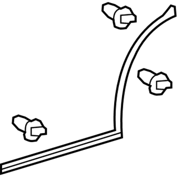2012 Toyota Highlander Door Seal - 67887-0E040