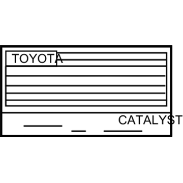 Toyota 11298-37270 Emission Label