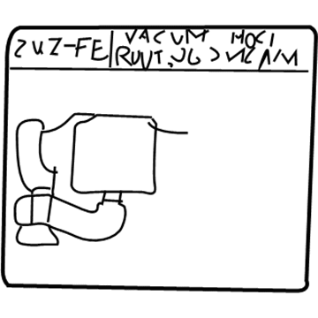 Toyota 17792-50044 Vacuum Diagram