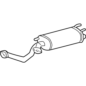 Toyota 17403-50151 Muffler & Pipe Assembly, Center