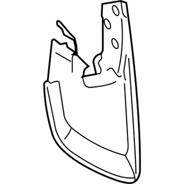Toyota 76621-04102 Mud Guard, Passenger Side
