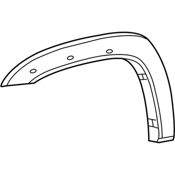 Toyota 75085-04050-C1 Flare, Black, Passenger Side