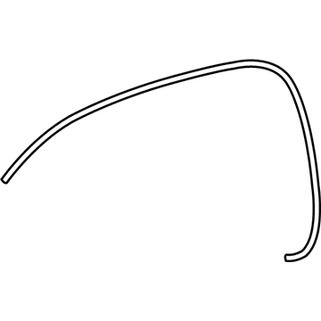 Toyota 53853-04040 Wheel Opening Molding Pad, Front