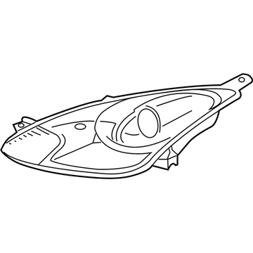 Toyota 81170-2B750 Headlamp Assembly, Driver Side