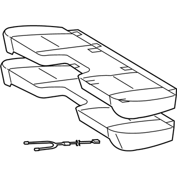 Toyota Tacoma Seat Cushion - 71002-04091-B0