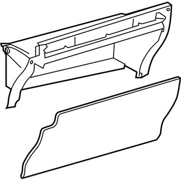 Toyota Prius Plug-In Glove Box - 55550-47081-G0