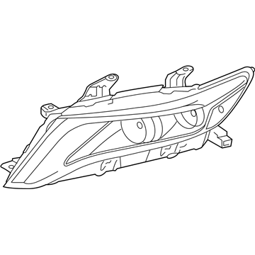 Toyota 81170-0T030 Lens & Housing, Driver Side