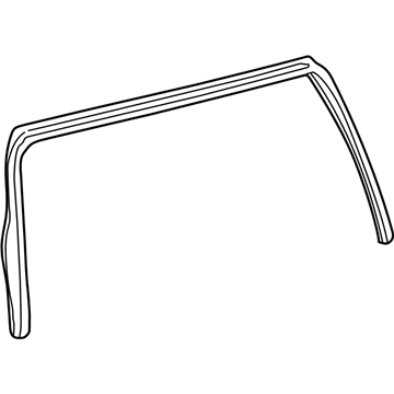 Toyota 68275-0C010 Run Channel, Rear Upper