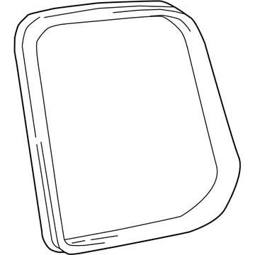 Toyota 62741-0C010 Weatherstrip, Rear Passenger Side