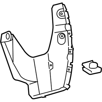 Toyota 52591-0E060 Side Shield, Passenger Side