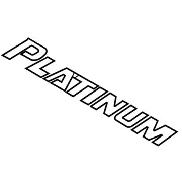 Toyota 75442-0C010 Nameplate, Rear
