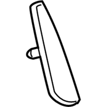 Toyota 75766-0C010 Frame Molding, Rear Driver Side