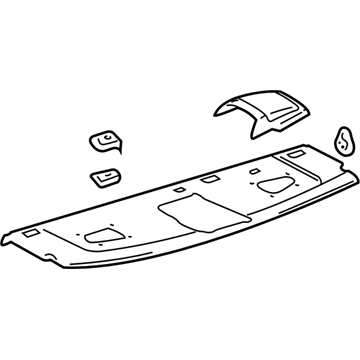 Toyota 64330-AC030-A1 Package Tray Trim, Rear