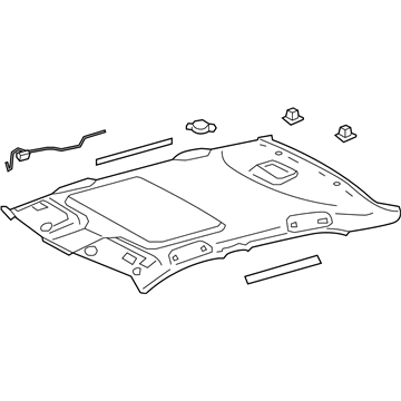 Toyota 63310-06322-B0 Headliner, Gray