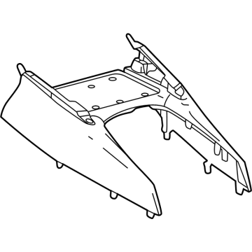 Toyota 58831-0A040-B0 Finish Panel, Gray, Front
