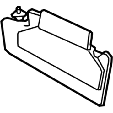 Toyota 74310-0C141-B1 Sunvisor, Gray, Passenger Side