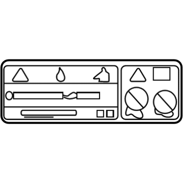 Toyota 88723-0C130 Caution Label