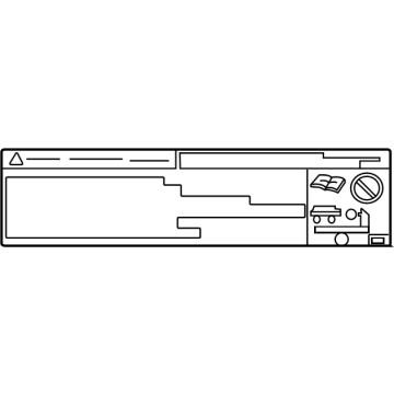 Toyota 11285-F4010 Info Label