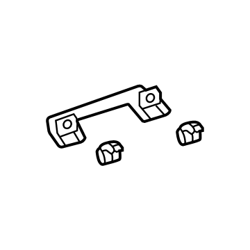 Toyota 74610-0E070-B0 Grip Handle, Light Gray, Front
