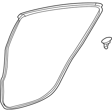 Toyota Prius C Weather Strip - 67872-52210