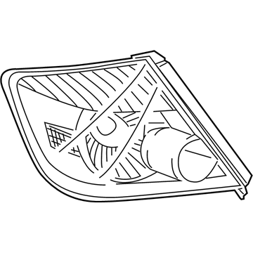 Toyota 81561-21240 Lens & Housing, Driver Side