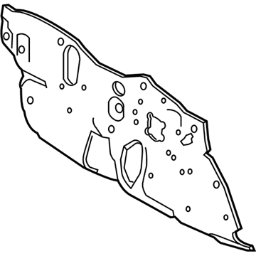 Toyota 55210-02640 Insulation, Front Center