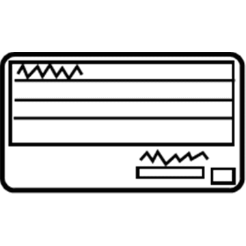 Toyota 11298-31580 Emission Label