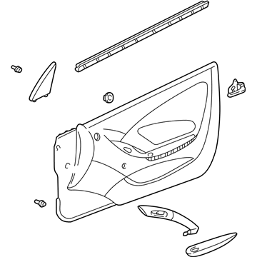Toyota 67610-2G711-C4 Door Trim Panel, Passenger Side
