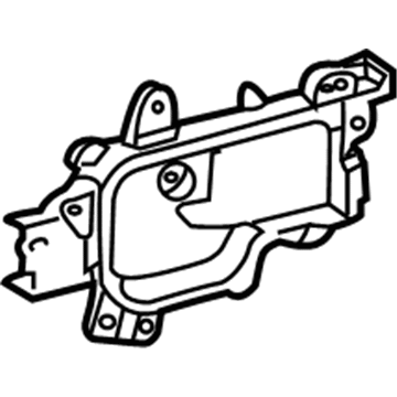 Toyota 69277-60061-C0 Handle Bezel, Black/Gray, Passenger Side