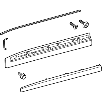 Toyota Land Cruiser Door Moldings - 75072-60110-D0