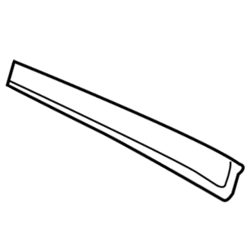 Toyota 75755-60061 Frame Molding, Rear Passenger Side