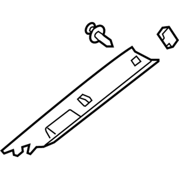 Toyota 62211-02260-B0 Windshield Pillar Trim, Passenger Side