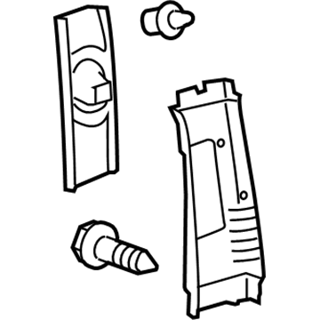 Toyota 62410-0T012-A1 Upper Center Pillar Trim, Passenger Side