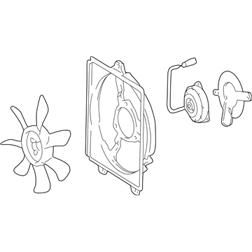 Toyota RAV4 Fan Motor - 88590-42021