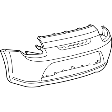 Toyota 52159-17910 Bumper Cover, Rear Driver Side