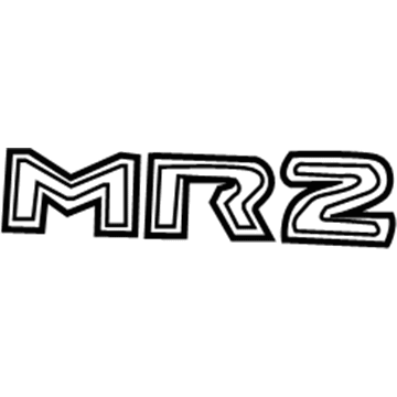 Toyota PT413-17000-01 Decal, Rear