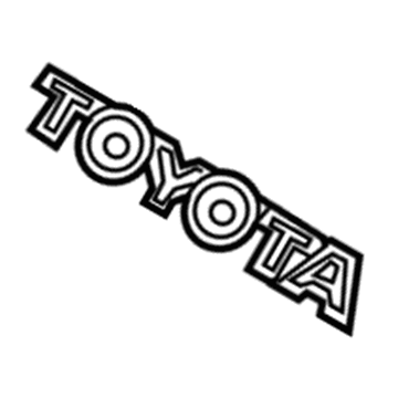 Toyota 75443-20610 Nameplate, Rear