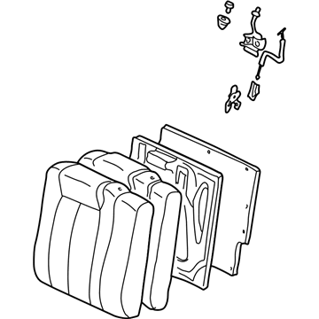 Toyota 71480-06090-A0 Seat Back Assembly
