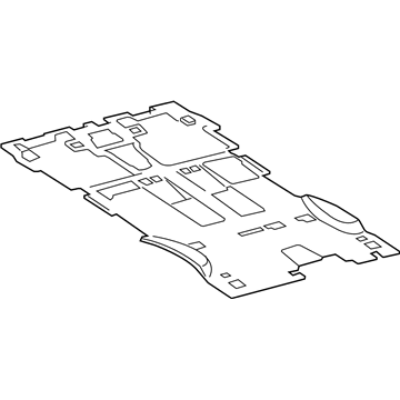 Toyota 58570-0C110-C0 Rear Carpet