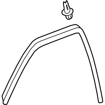 Toyota 75072-0C010 Frame Molding, Upper Driver Side