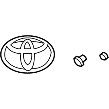 Toyota 75471-24131 Emblem, Chrome, Rear