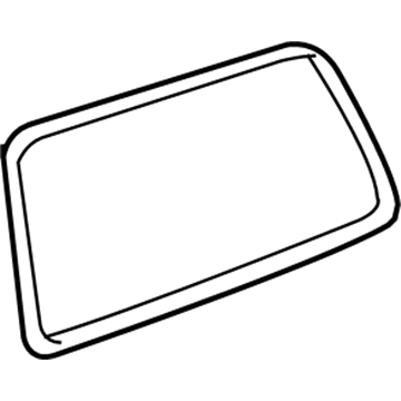 Toyota 75573-60030 Moulding, Back Window, Outside, Rear
