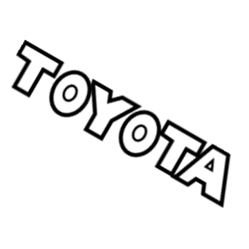 Toyota 75441-60320 Nameplate, Rear