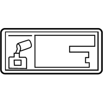 Toyota 11296-27020 Info Label
