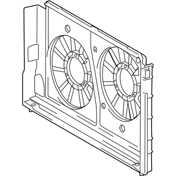 Toyota Prius Plug-In Fan Shroud - 16711-37040