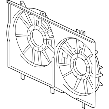 Toyota Sienna Fan Shroud - 16711-0V090