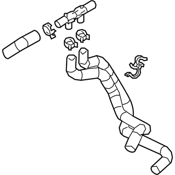 Toyota Camry Coolant Reservoir Hose - 16260-0P100